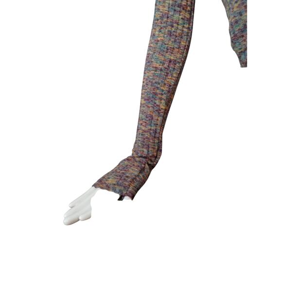 Urban Outfitters Women's Size L Ribbed Multi Color Grungecore Cropped Ashton Top - Picture 6 of 9